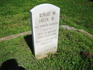 Tombstone of Robert W. Green, Jr.
