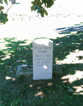 William Stewart Tombstone Base