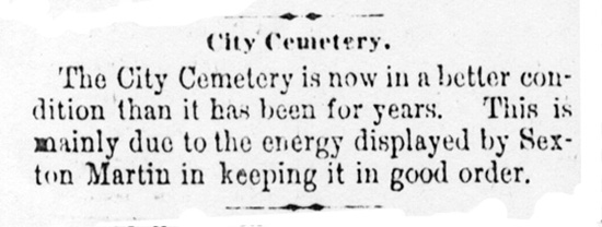Cemetery in Better Condition