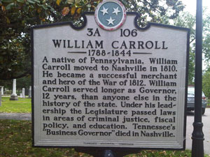 William Carroll State Marker