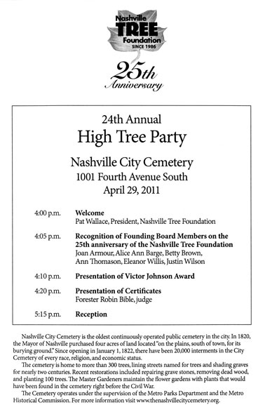High Tree Party Program