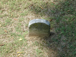 footstone for R.P. Miles Gallaghan