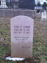 Erwin Replacement Tombstone