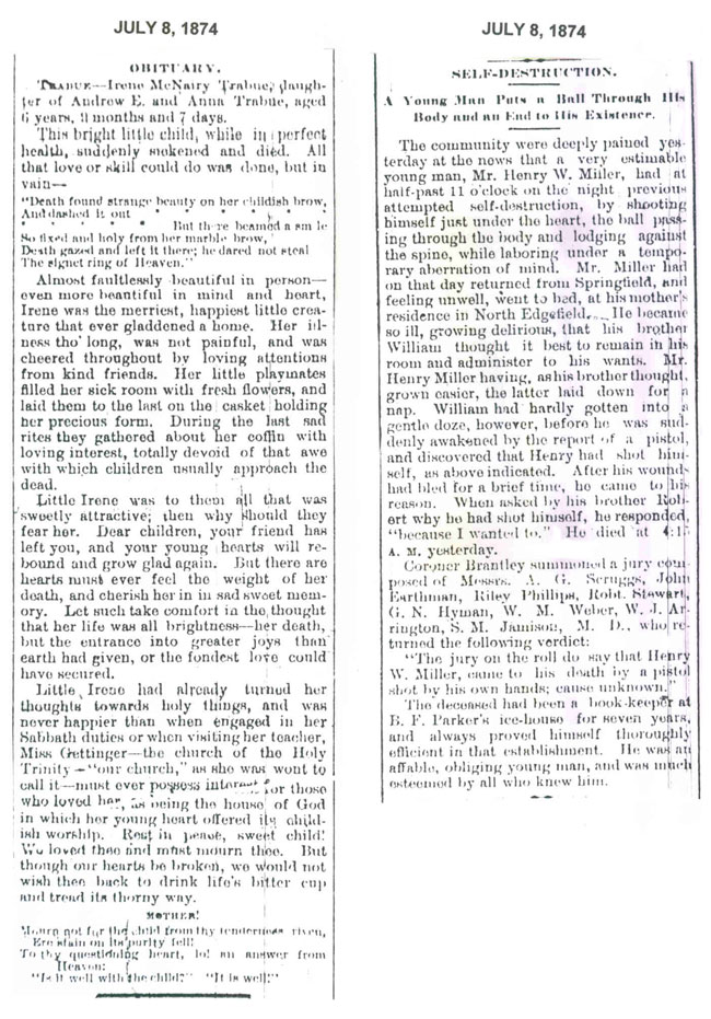 Obituaries 1874 Page 4